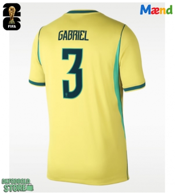 Brasilien Gabriel Magalhaes #3 Replika Hjemmebanetrøje VM 2026 Kortærmet